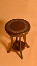handcrafted wooden accent table