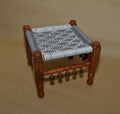 Royal Handcrafted Wooden Woven Stool