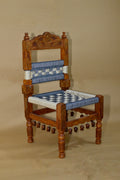Hand-Carved Wooden Chair