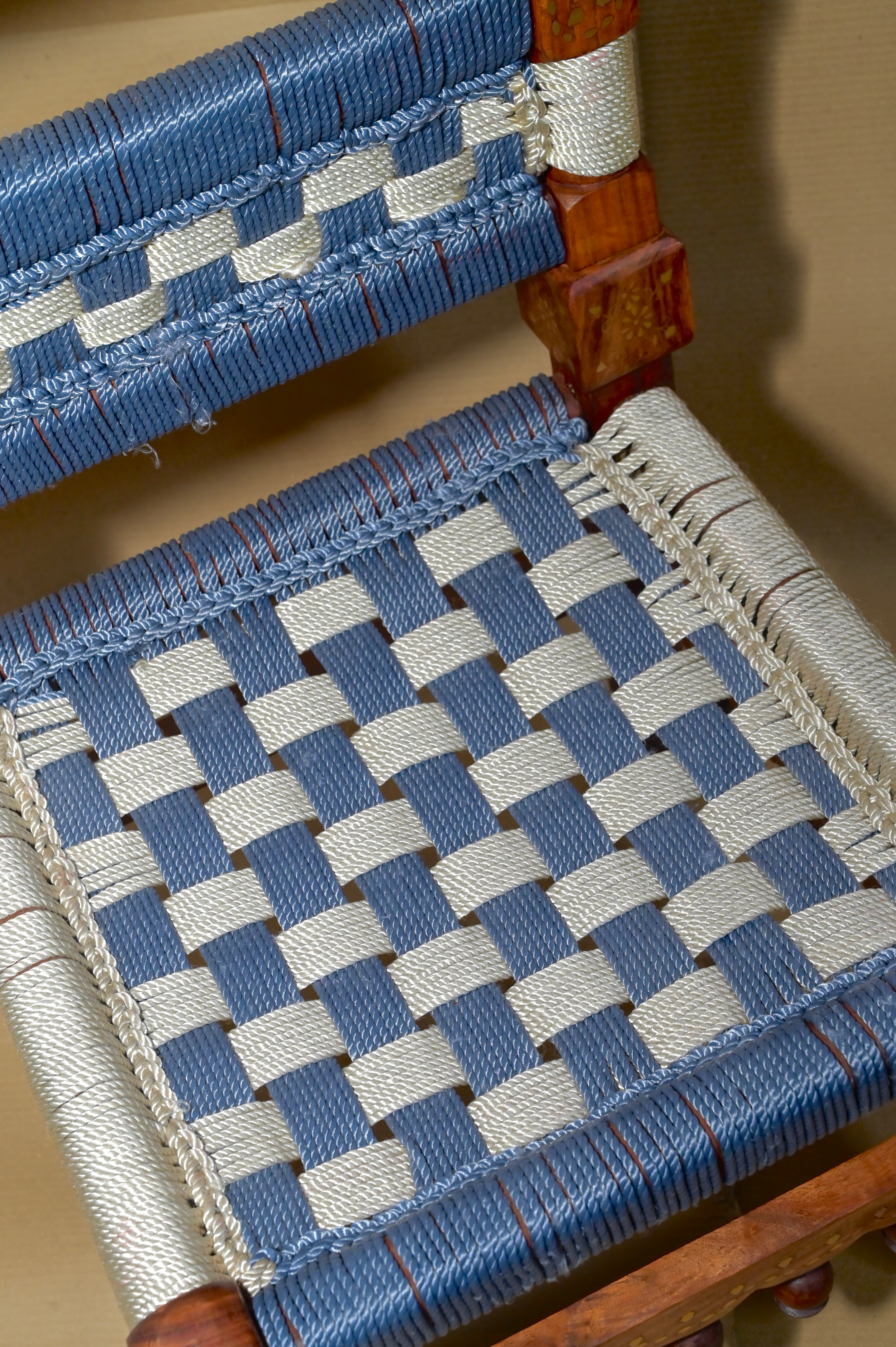 Hand-Carved Wooden Chair