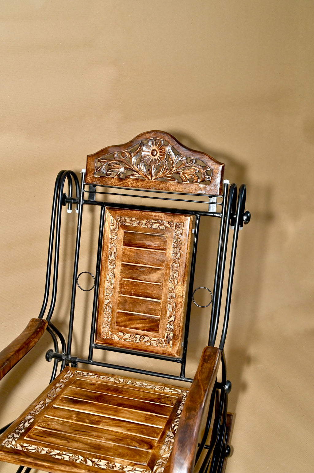 Handcrafted Wooden Rocking Chair