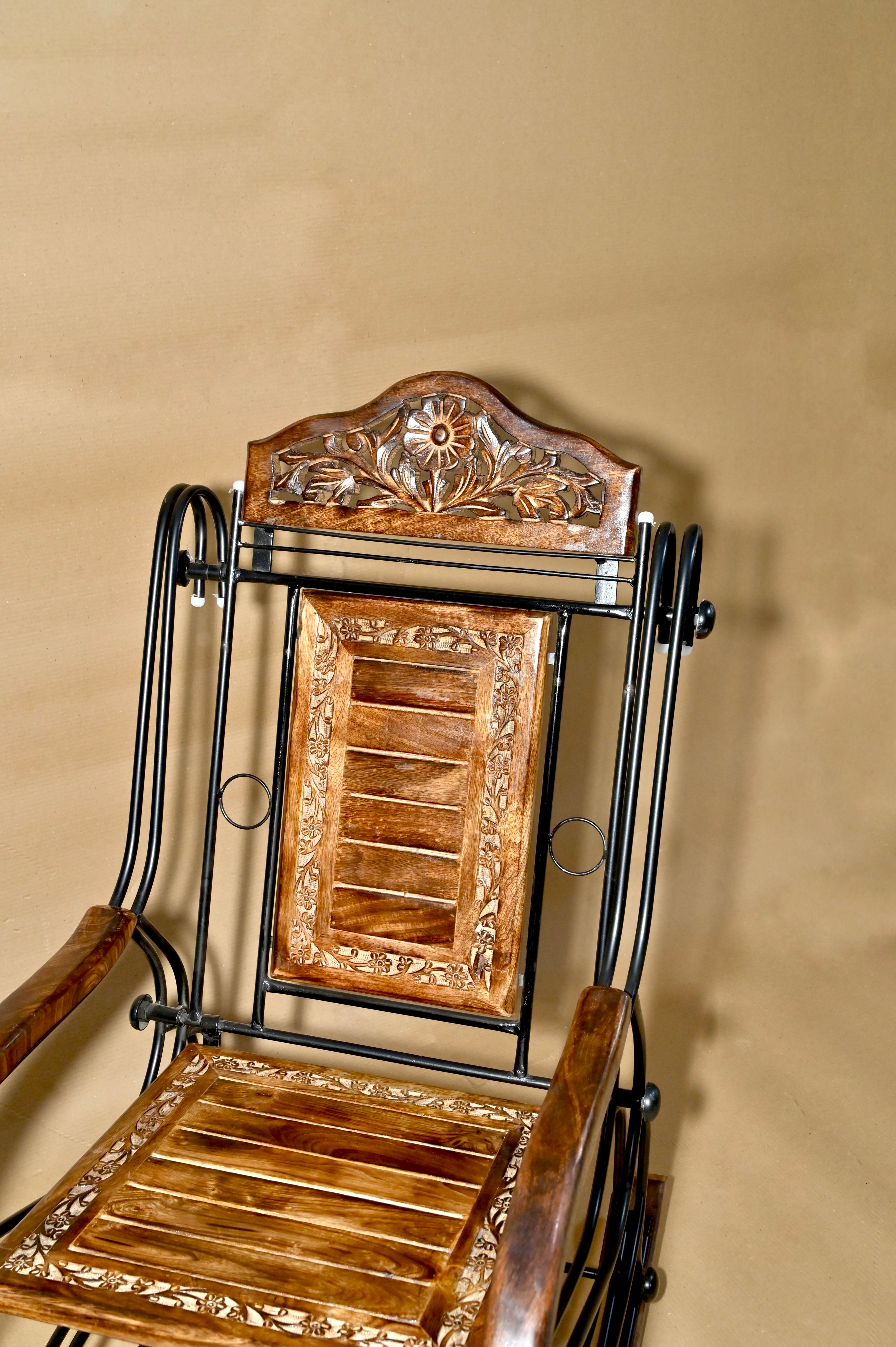 Handcrafted Wooden Rocking Chair