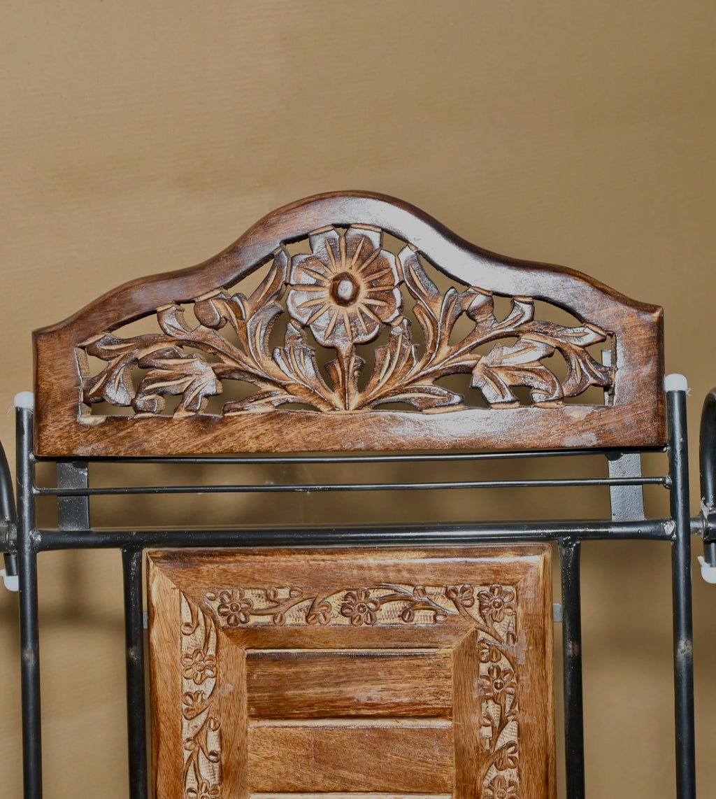 Handcrafted Wooden Rocking Chair