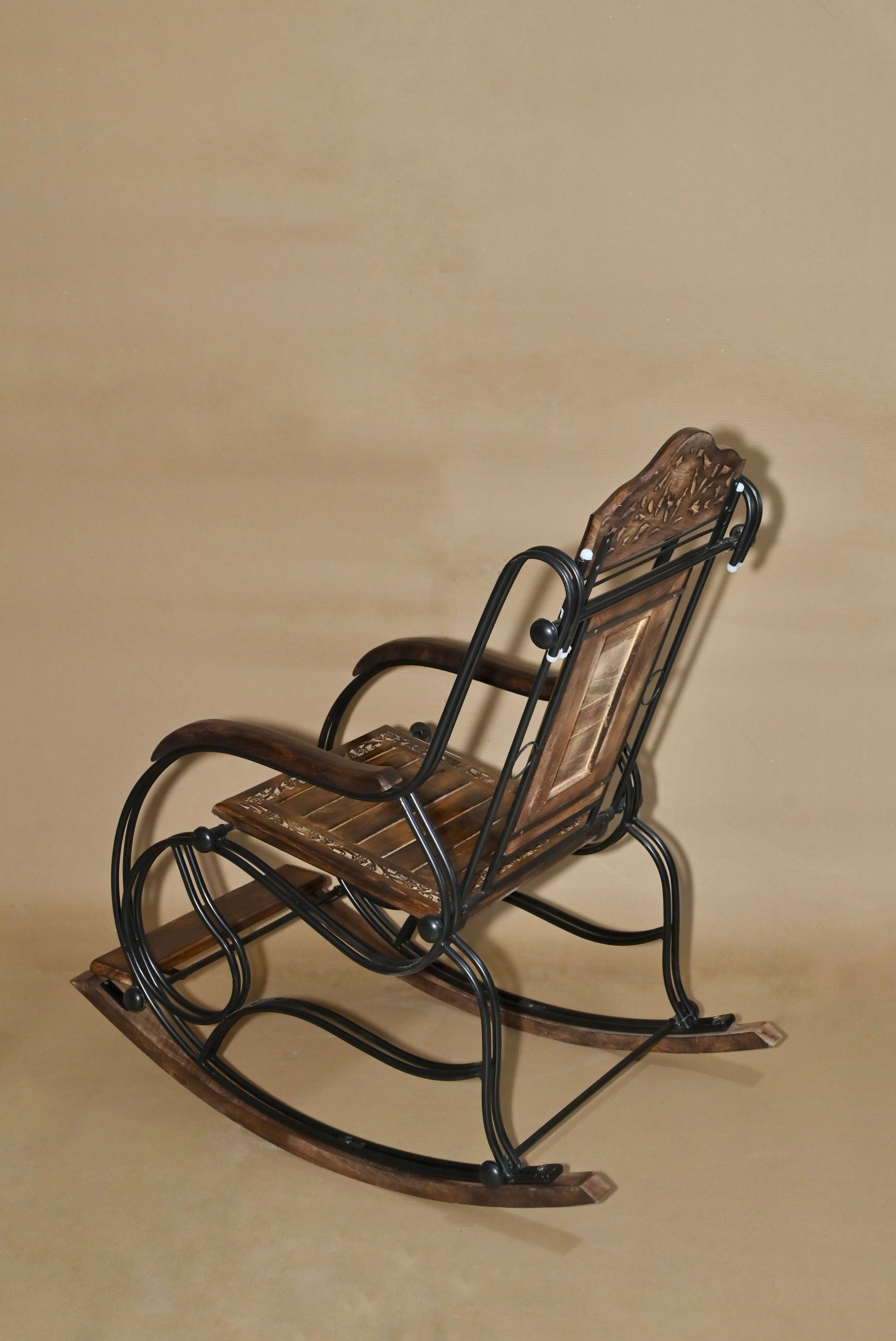 Handcrafted Wooden Rocking Chair