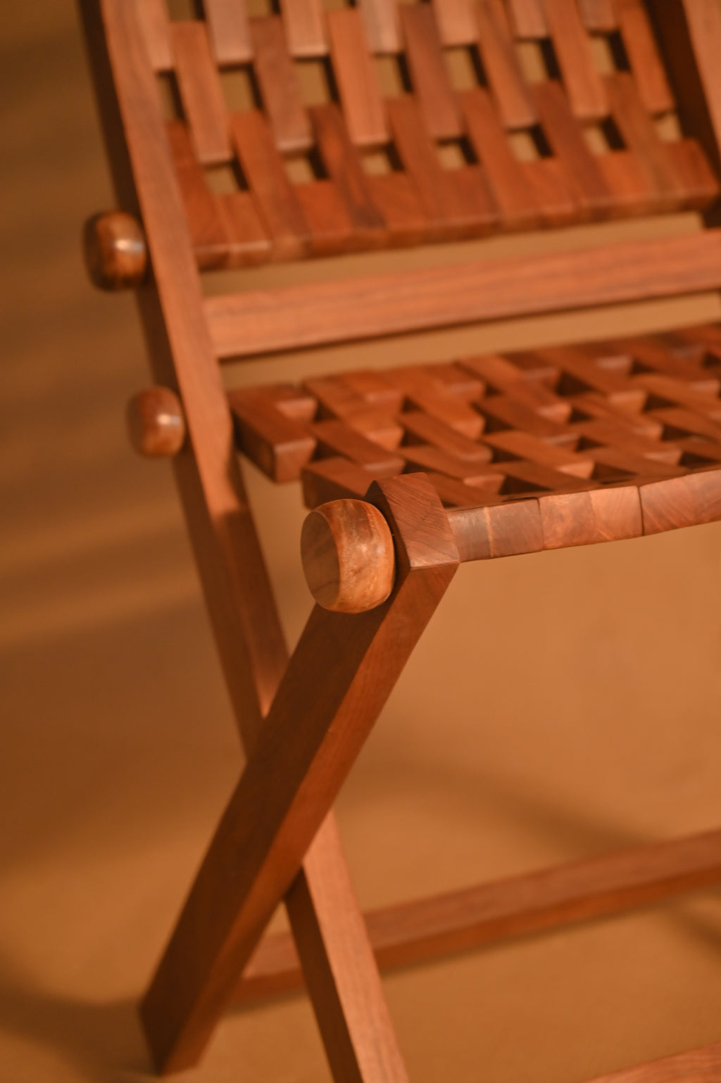 Handcrafted Folding Wooden Chair