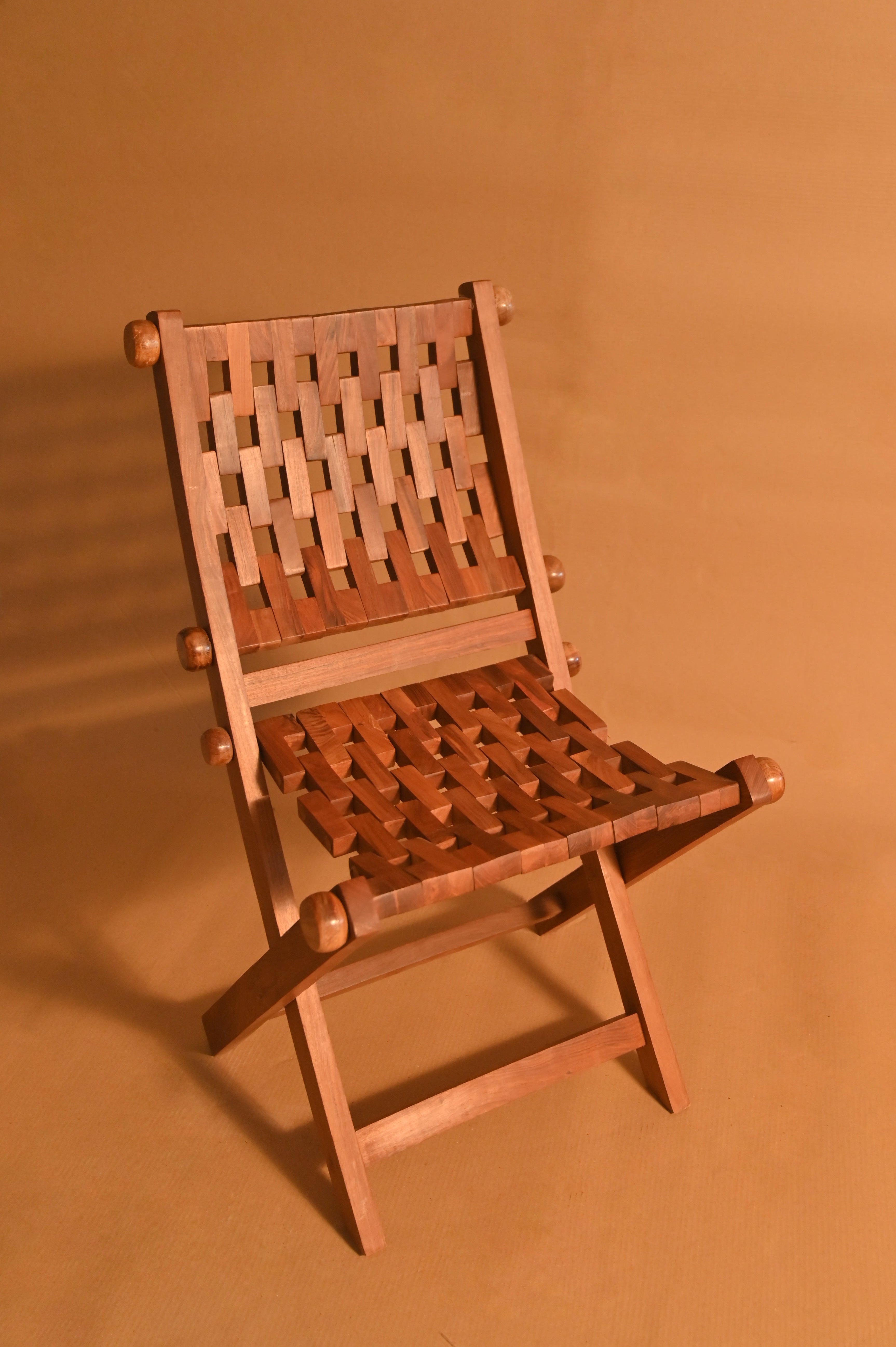 Handcrafted Folding Wooden Chair