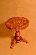 Royal Handcrafted Carved Wooden Accent Table