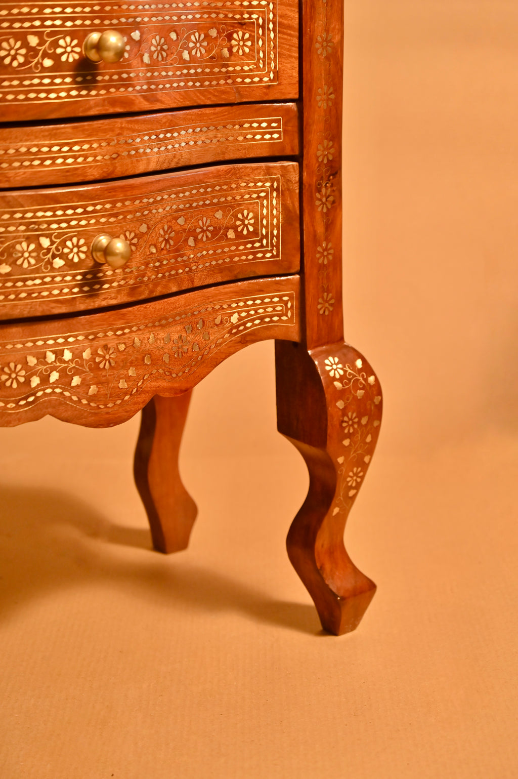 Handcrafted Wooden Bedside Cabinet