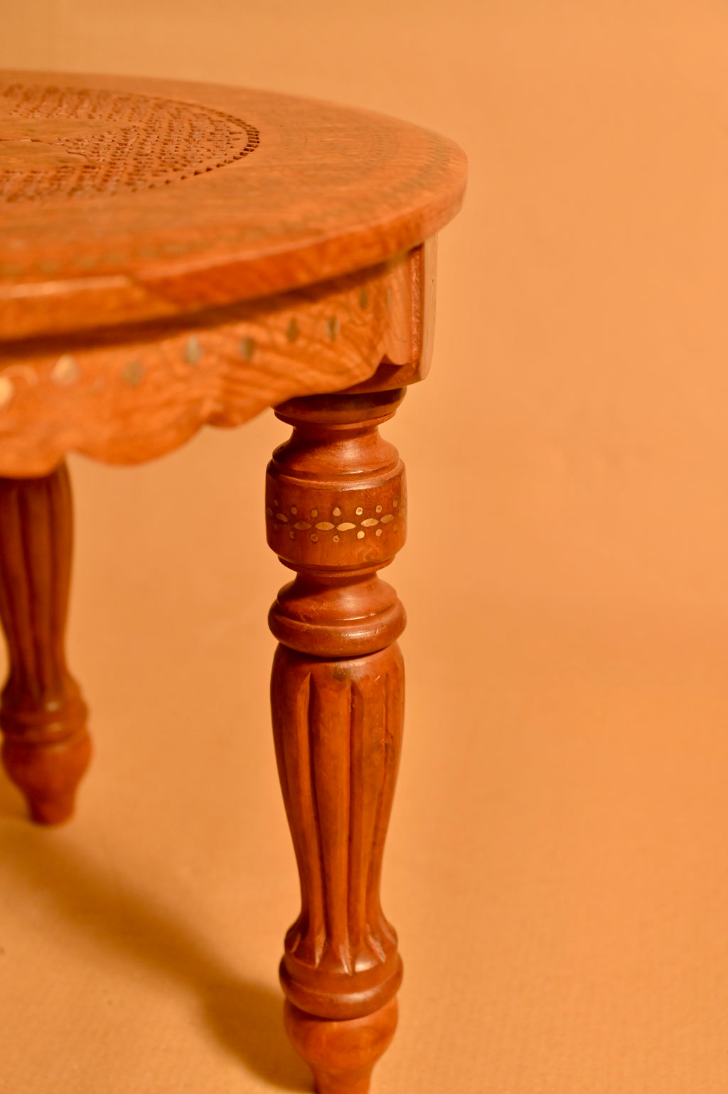 Handcrafted Wooden Round Table