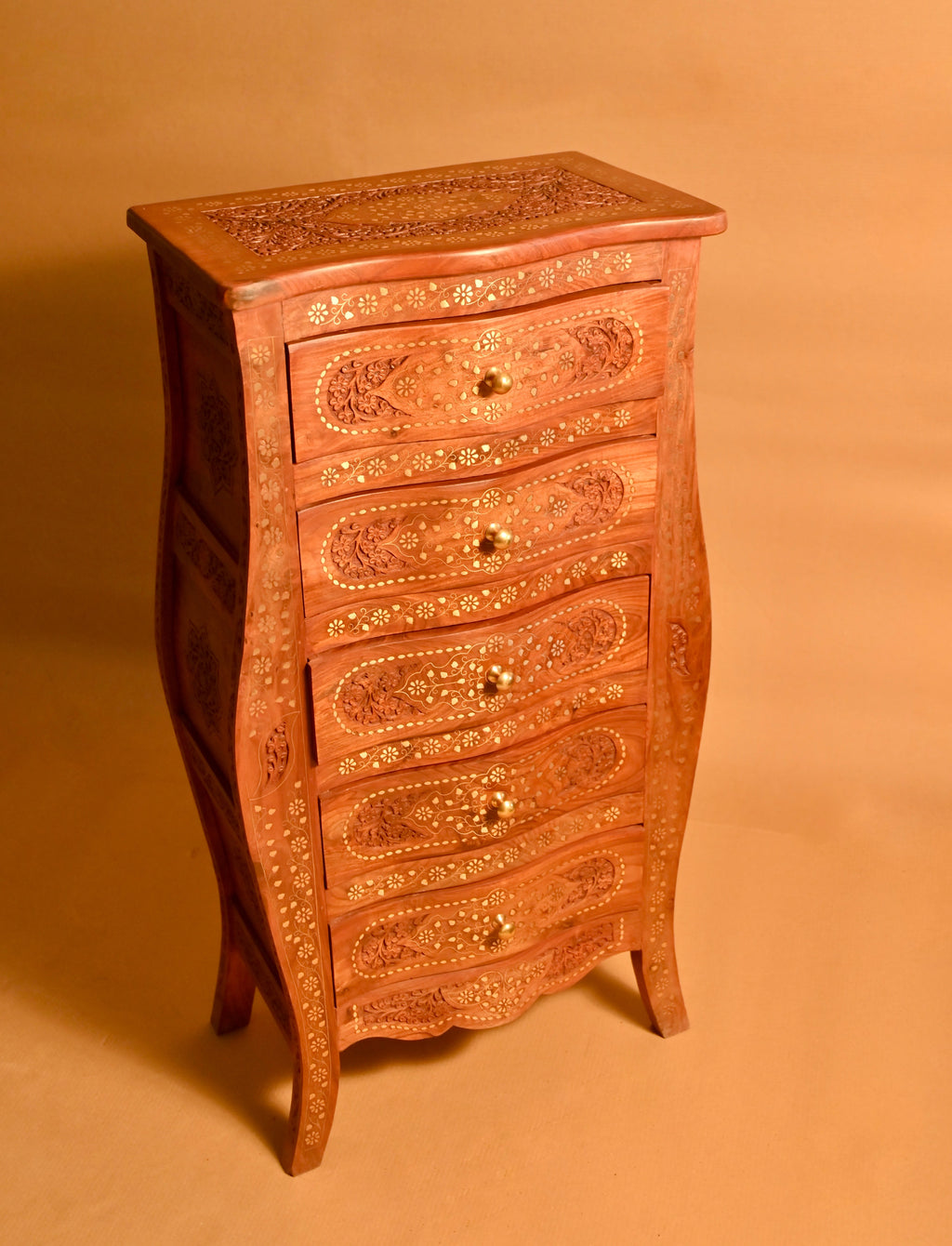 Handcrafted Wooden Chest of Drawers
