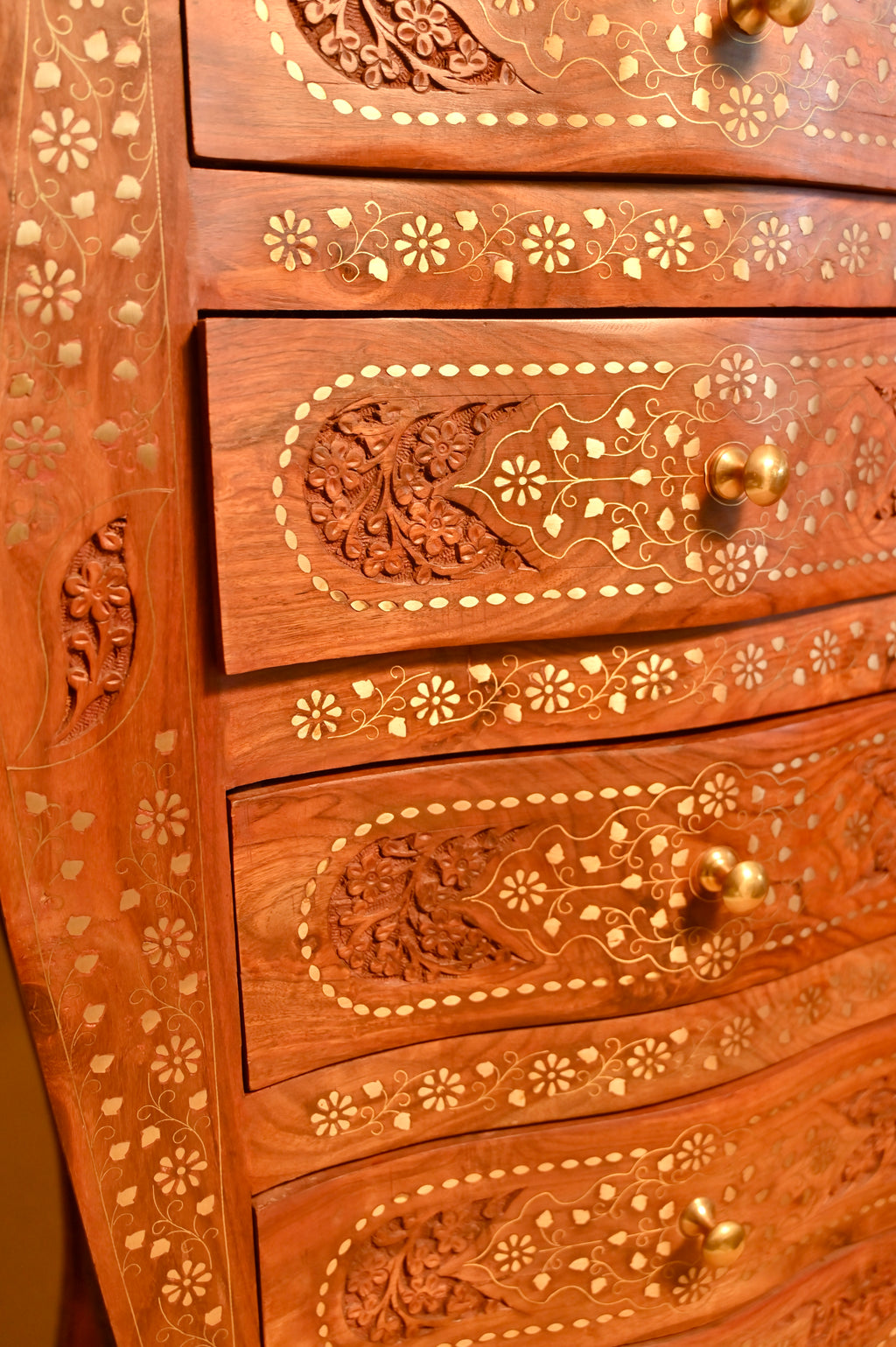 Handcrafted Wooden Chest of Drawers