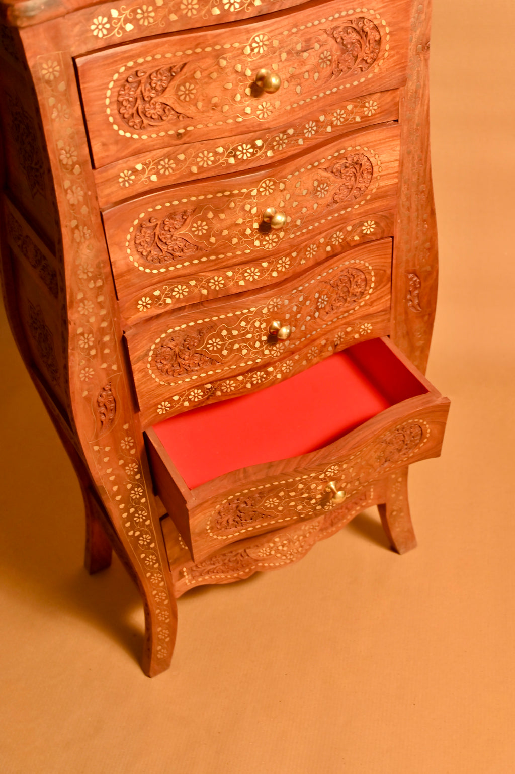 Handcrafted Wooden Chest of Drawers