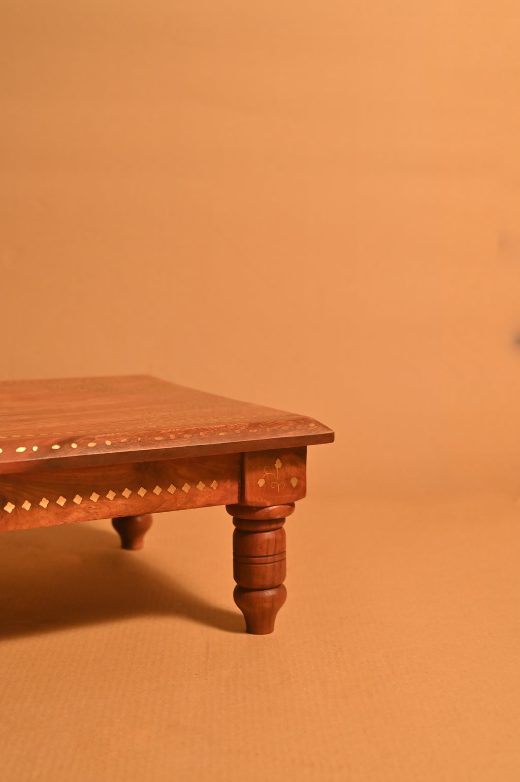 Handcrafted Sheesham Wood Inlay Chowki