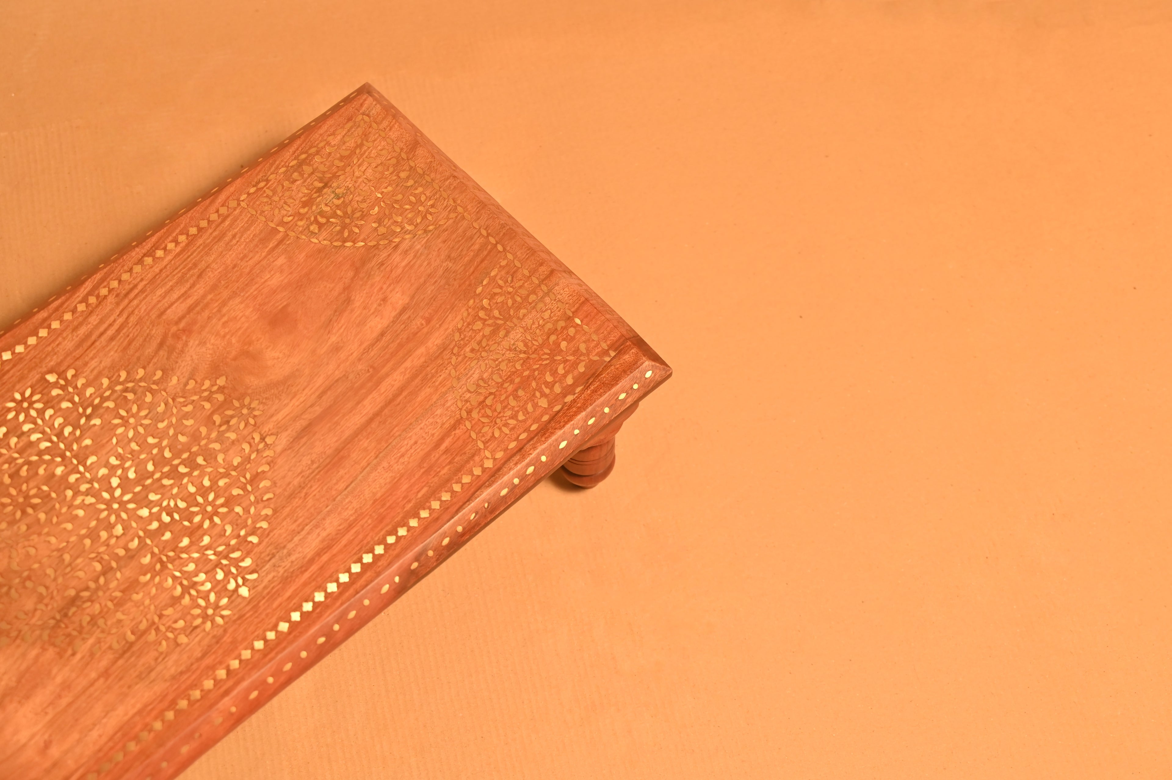 Handcrafted Sheesham Wood Inlay Chowki