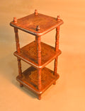 Handcrafted Sheesham Wood 3-Tier Display Stand