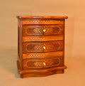 Handcrafted Wooden 3-Drawer Storage Chest
