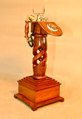 Handcrafted Wooden Vintage Telephone