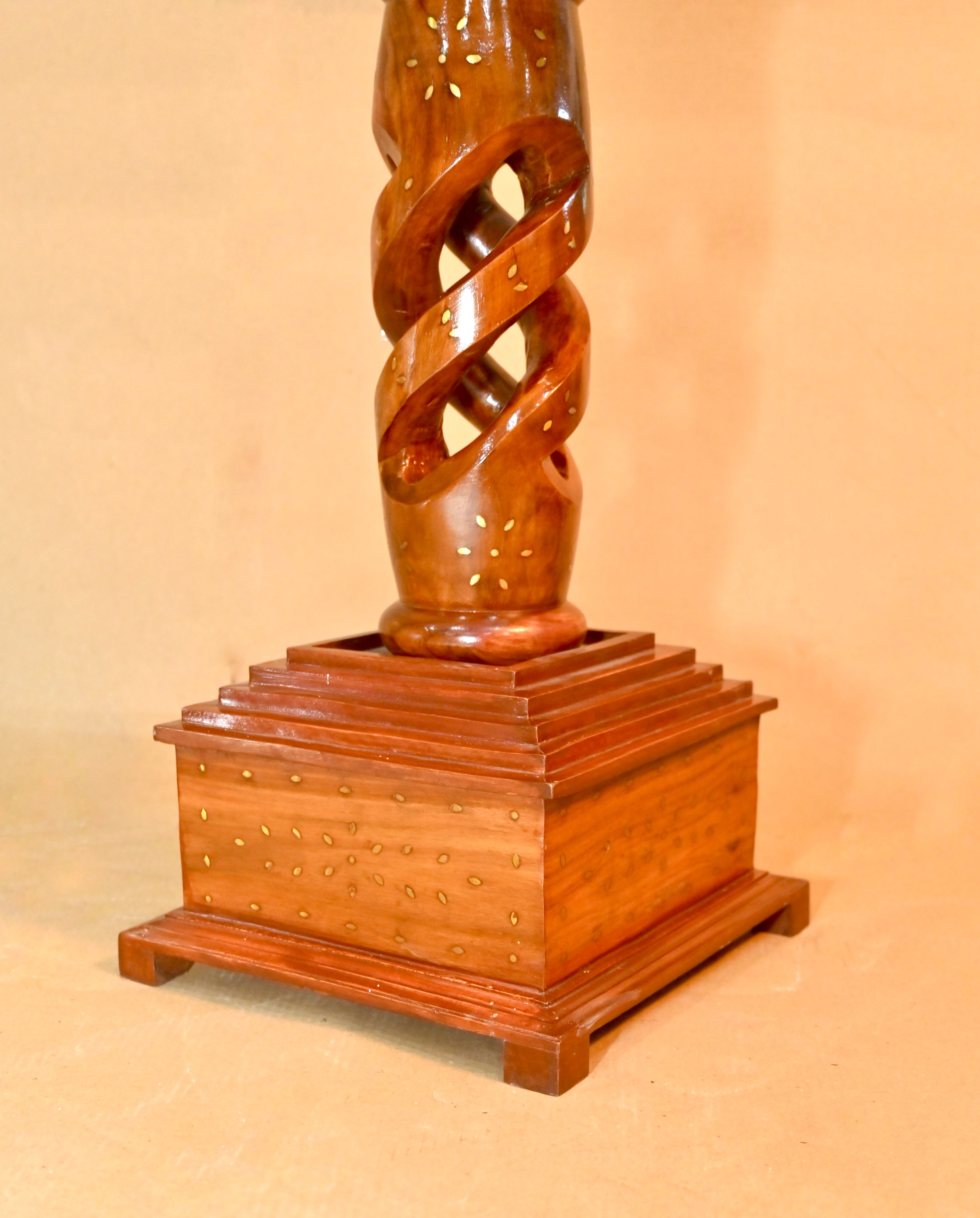 Handcrafted Wooden Vintage Telephone
