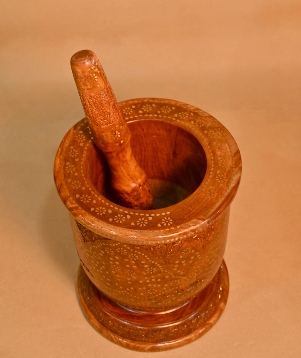 Handcrafted Wooden Mortar & Pestle (Okhli Musal)