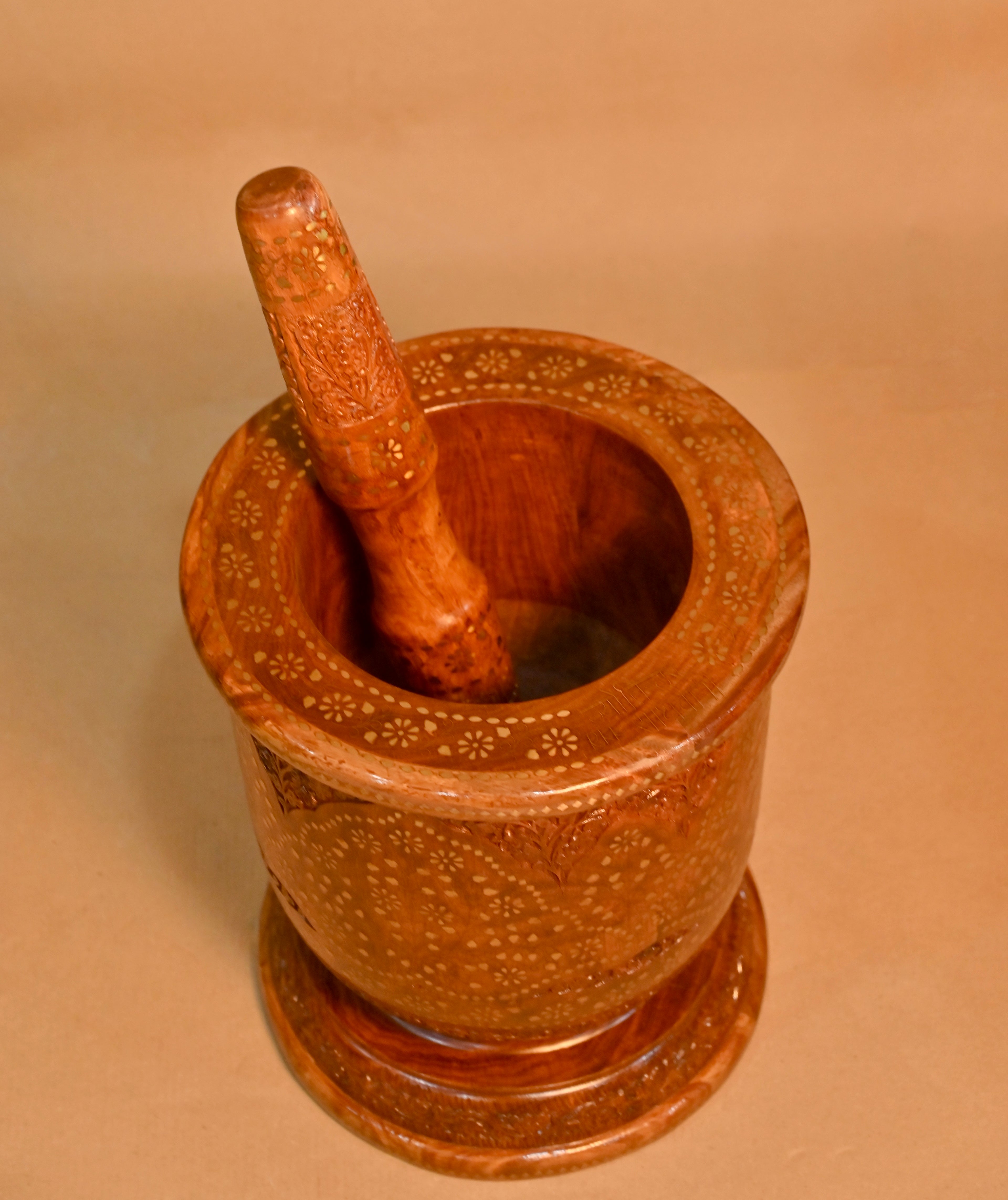Handcrafted Wooden Mortar & Pestle (Okhli Musal)