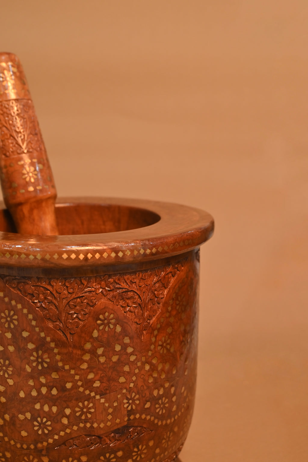 Handcrafted Wooden Mortar & Pestle (Okhli Musal)