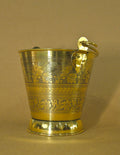 Handcrafted Engraved Brass Decorative Bucket