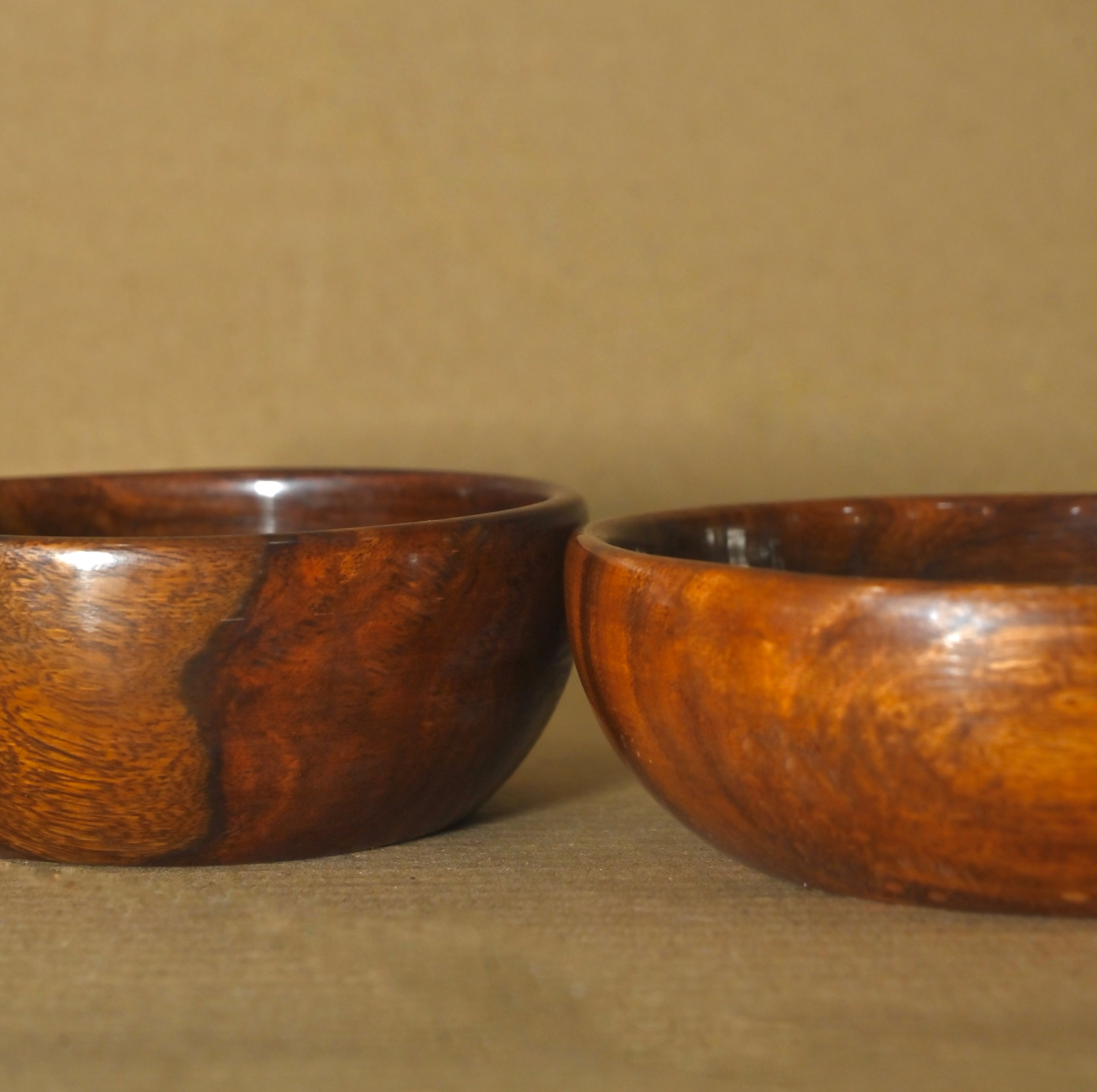 Handcrafted Wooden Serving Bowl Set of 2