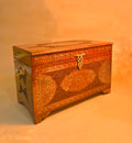 Handcrafted Vintage Wooden Clothes Storage Chest