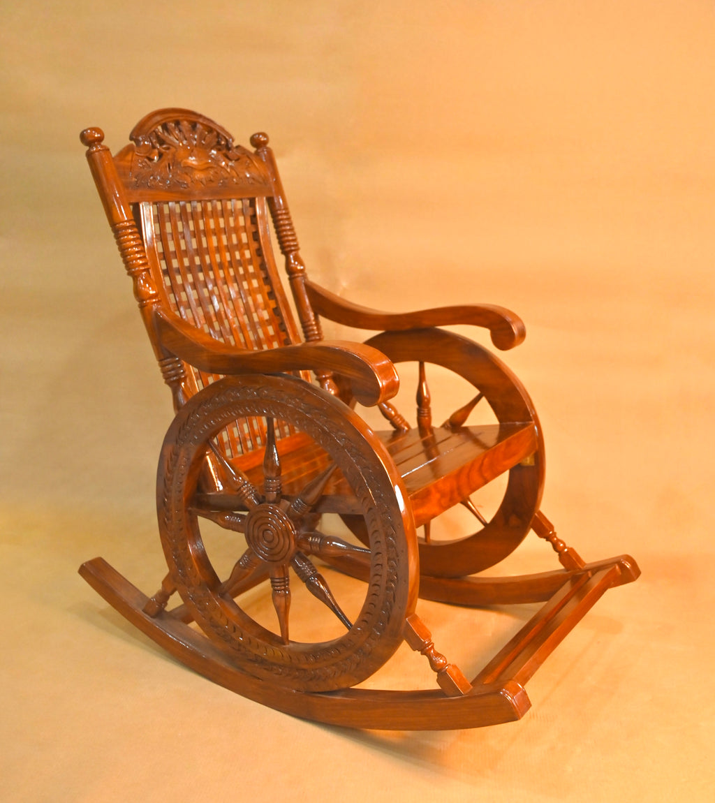 Royal Handcrafted Wooden Rocking Chair